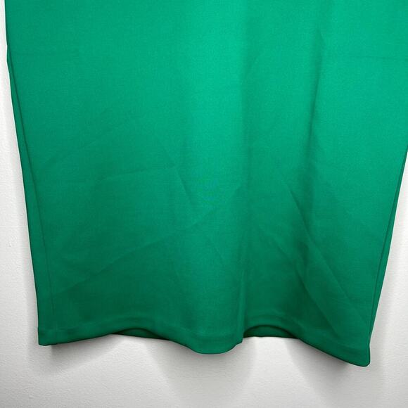 NWT Eloquii Women's Green Pencil Skirt Size 18 Stretch Slit Back Wicked Career - Picture 3 of 11